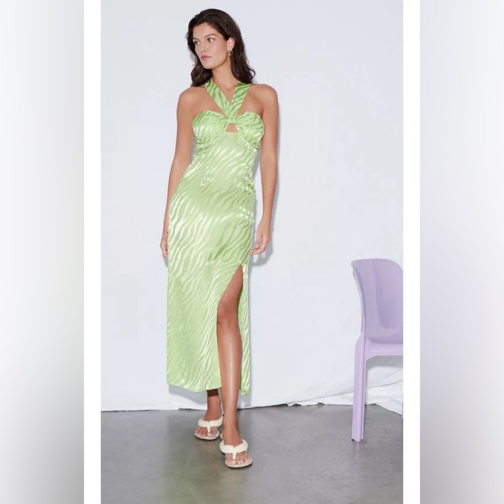 Saylor Connor Midi Dress in Matcha